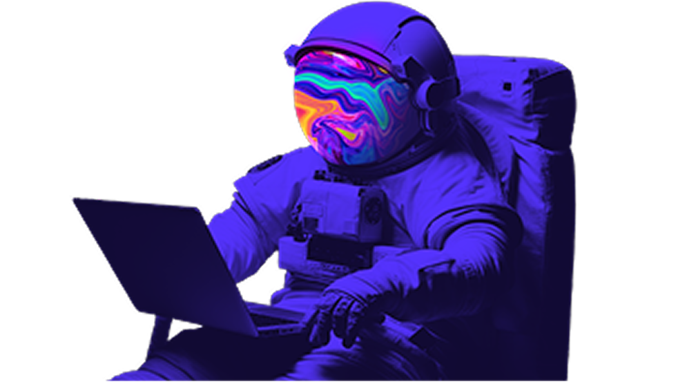 Image of an astronaut in space